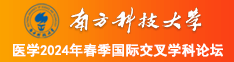 少萝羞羞流水南方科技大学医学2024年春季国际交叉学科论坛